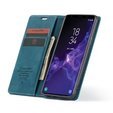 θήκη CASEME για Samsung Galaxy S9, Leather Wallet Case, μπλε