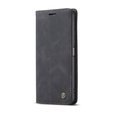 θήκη CASEME για Xiaomi Redmi Note 10 Pro, Leather Wallet Case, μαύρη