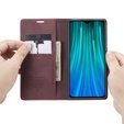 θήκη CASEME για Xiaomi Redmi Note 8 Pro, Leather Wallet Case, κόκκινη