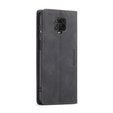 θήκη CASEME για Xiaomi do Redmi Note 9s / 9 Pro, Leather Wallet Case, μαύρη