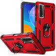 θωρακισμένη θήκη για Huawei P Smart 2021, Nox Case Ring, κόκκινη