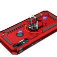 θωρακισμένη θήκη για Huawei P Smart Z, Nox Case Ring, κόκκινη