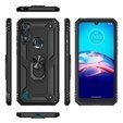 θωρακισμένη θήκη για Motorola Moto E6S, Nox Case Ring, μαύρη