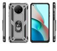 θωρακισμένη θήκη για Xiaomi Redmi Note 9T 5G, Nox Case Ring, ασημένια