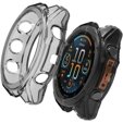 Etui Ochronne Silikonowe do Garmin Fenix 6 / 6 Pro, Case, Przezroczyste Czarne