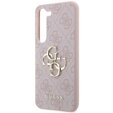 GUESS Θήκη για Samsung Galaxy S24, 4G Big Metal Logo, ροζ