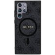 GUESS Θήκη για Samsung Galaxy S24 Ultra, 4G Ring Classic Logo, γκρι