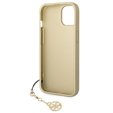 GUESS Θήκη για iPhone 14, 4G Charms Collection Hardcase, καφέ