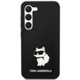 Karl Lagerfeld Θήκη για Samsung Galaxy S23+ Plus, Silicone Choupette, μαύρη