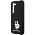 Karl Lagerfeld Θήκη για Samsung Galaxy S23+ Plus, Silicone Choupette, μαύρη