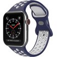 Pasek Hollow do Apple Watch 1/2/3/4/5/6/7/8/SE 38/40/41MM, Midnight Blue/White