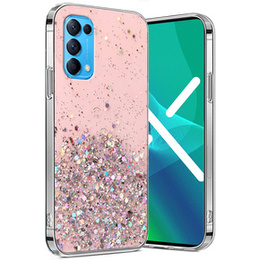 Θήκη για OPPO Reno 5 5G, Glittery, ροζ
