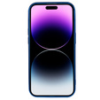Θήκη για iPhone 14 Pro Max, Electro MagSafe, μπλε + Γυαλί για την οθόνη