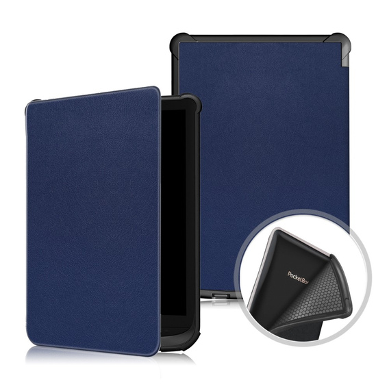Θήκη για PocketBook Touch Lux 4 5 606 616 627 628 632 633, Smartcase, μπλε