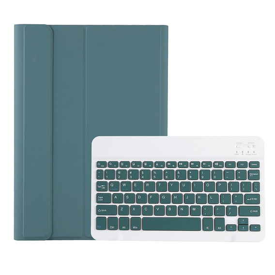 Θήκη + πληκτρολόγιο Samsung Galaxy Tab S6 Lite P610/P615 / S6 Lite 2022 10.4, Pen Slot, πράσινη