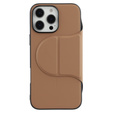 Θήκη X-LEVEL για iPhone 16 Pro, Magnetic Card Holder, καφέ