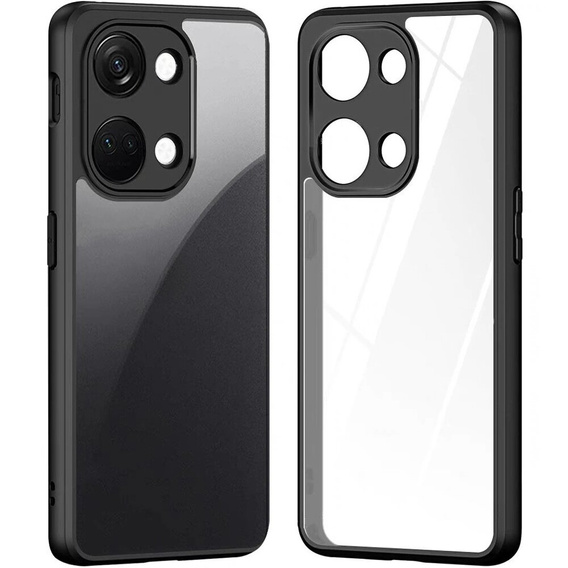 Θήκη για Xiaomi Redmi Note 13 Pro 4G / Xiaomi Redmi Note 14S / Xiaomi Poco M6 Pro 4G, Fusion Hybrid, με προστασία κάμερας, διαφανής / μαύρη