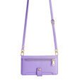 Θήκη με πτερύγιο για Samsung Galaxy M34, Wallet Zipper Pocket, μωβ