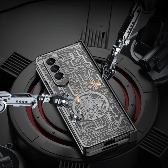 Θήκη για Samsung Galaxy Z Fold 5 5G, Mechanical Legend, μαύρη