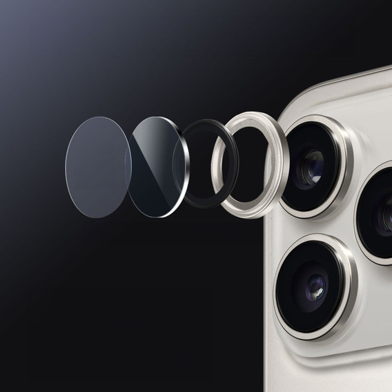 Γυαλί κάμερας ERBORD OPTIK Pro (2 τμχ) για iPhone 17 Pro / 17 Pro Max