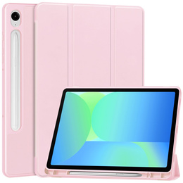 Θήκη για Samsung Galaxy Tab S10 FE+ Plus, Smartcase με χώρο για γραφίδα, ροζ