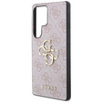 GUESS Θήκη για Samsung Galaxy S25 Ultra, 4G Big Metal Logo, ροζ
