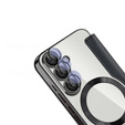 Θήκη με πτερύγιο για Samsung Galaxy S25, RFID Wallet MagSafe CamShield, μαύρη