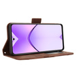 Θήκη με πτερύγιο για Oppo A40 / Oppo A40m, Card Slot, καφέ