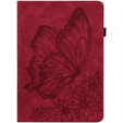 Θήκη για Lenovo Tab M9, Wallet Pen Slot, butterflies, καφέ