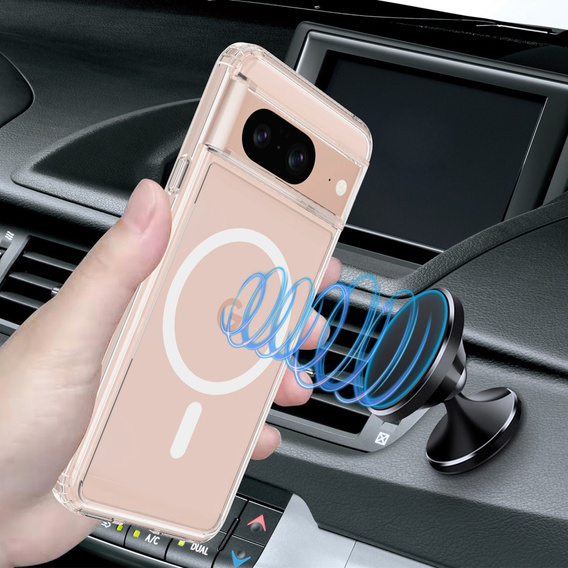 Θήκη για το Google Pixel 8, Υβριδική θήκη Fusion, για MagSafe, διαφανής
