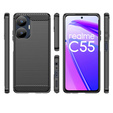 Θήκη για Realme C55, Carbon, μαύρη