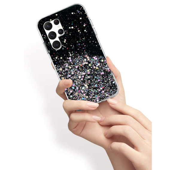 Θήκη για Samsung Galaxy S22 Ultra 5G, Glittery, μαύρη