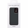 Γνήσια θήκη Samsung για Galaxy S23 FE, S View Wallet Cover, μαύρη