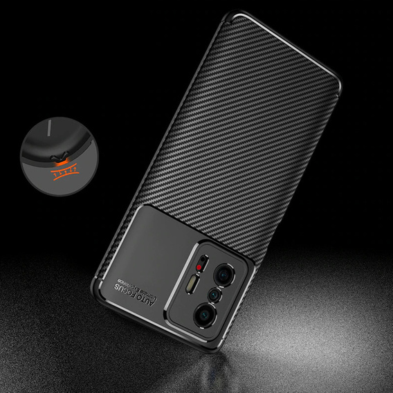 Θήκη για Xiaomi 11T / 11T Pro, Carbon Gel, μαύρη