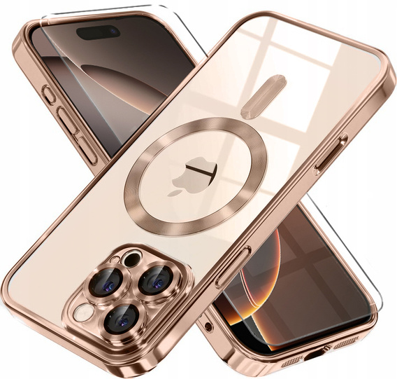 Θήκη για iPhone 16 Pro Max, Electro MagSafe, desert titanium + Γυαλί για την οθόνη