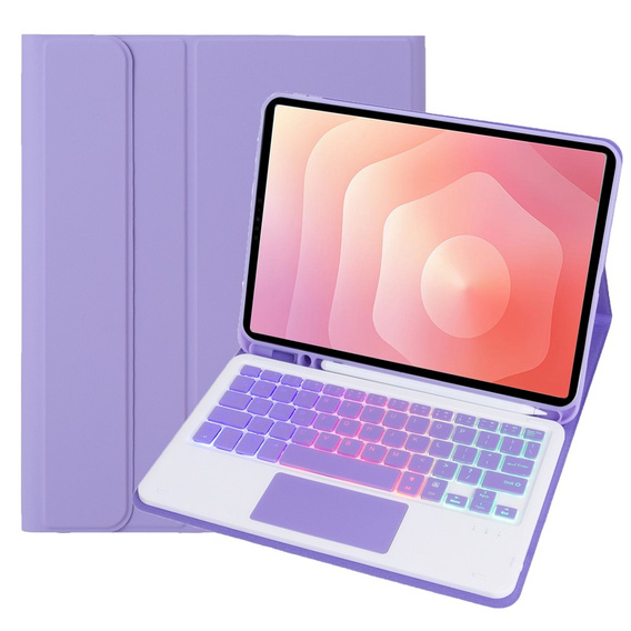 Θήκη με φωτιζόμενο πληκτρολόγιο Bluetooth και touchpad για Samsung Galaxy Tab S11