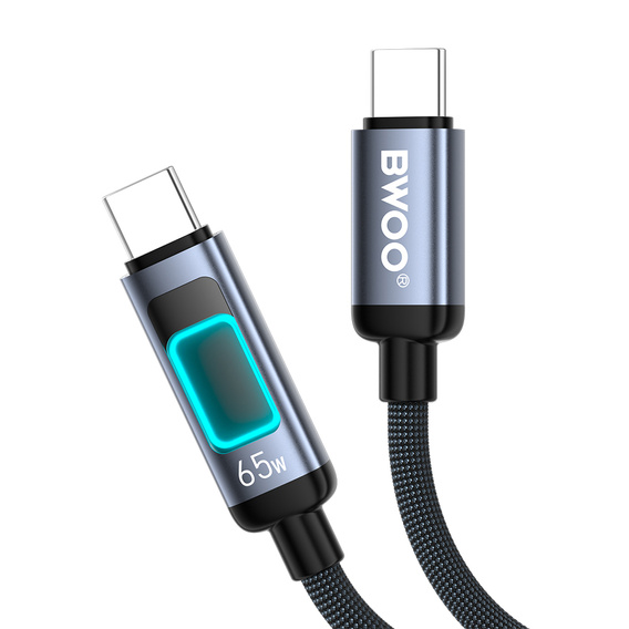 Καλώδιο USB-C – USB-C με οπίσθιο φωτισμό RGB PD 60 W BWOO X324CC