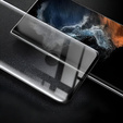 Θήκη για Samsung Galaxy S22 Ultra, για MagSafe, ERBORD Μatt Case, μαύρη + Γυαλί οθόνης