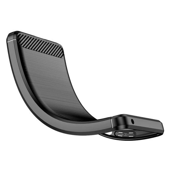 Θήκη για Motorola Moto G200 5G, Carbon, μαύρη