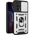 Θήκη για Xiaomi Poco F5 Pro, CamShield Slide, ασημένιο