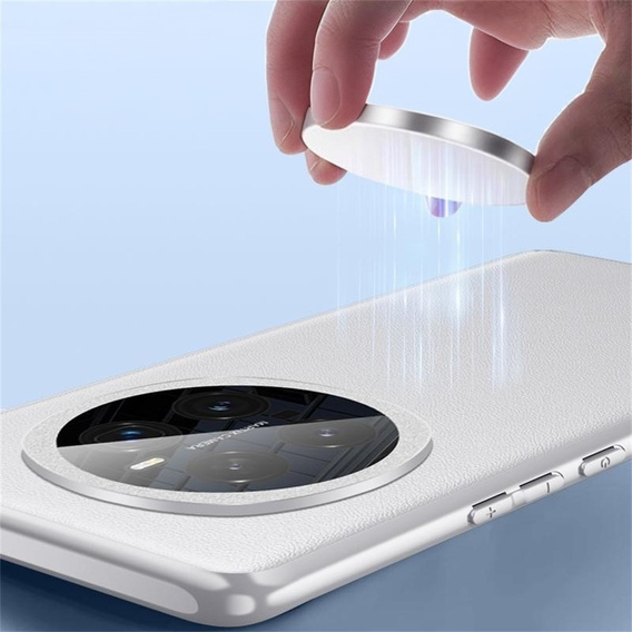 Θήκη για Honor Magic 7 Pro 5G, Leather Hybrid MagSafe, γκρι
