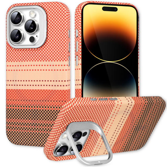 Θήκη για iPhone 14 Pro, Πλαίσιο Kickstand, για MagSafe, Sunset Orange