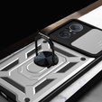 Θήκη για Huawei Nova 9 SE, CamShield Slide, ασημένιο