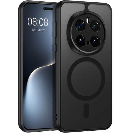 Θήκη για Honor Magic 7 Pro, για MagSafe, ERBORD Μatt Case, μαύρη
