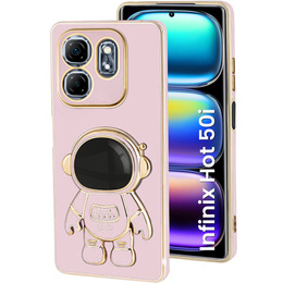 Θήκη για Infinix Hot 50i 4G, Astronaut, ροζ