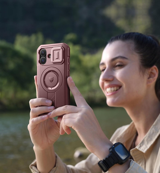 Θωρακισμένη θήκη Dexnor με βάση στήριξης και κλείστρο κάμερας, για MagSafe για iPhone 17