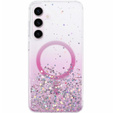 θήκη για Samsung Galaxy S24, Glittery, για MagSafe, ροζ