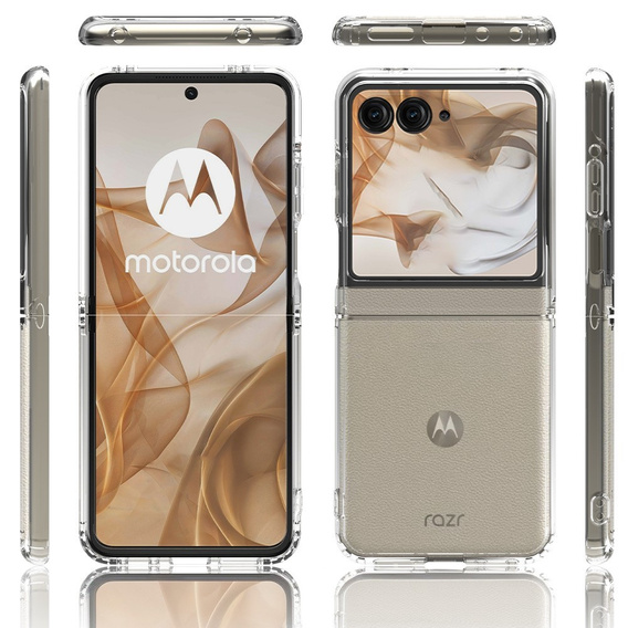 Θήκη για Motorola Razr 50 5G / Razr 60 5G, Fusion Hybrid, διαφανής