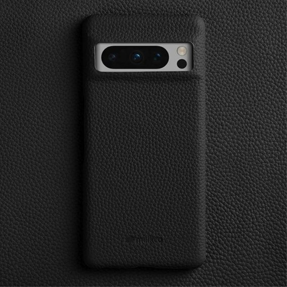 Θήκη MELKCO για Google Pixel 8 Pro, δερμάτινη για MagSafe, μαύρη