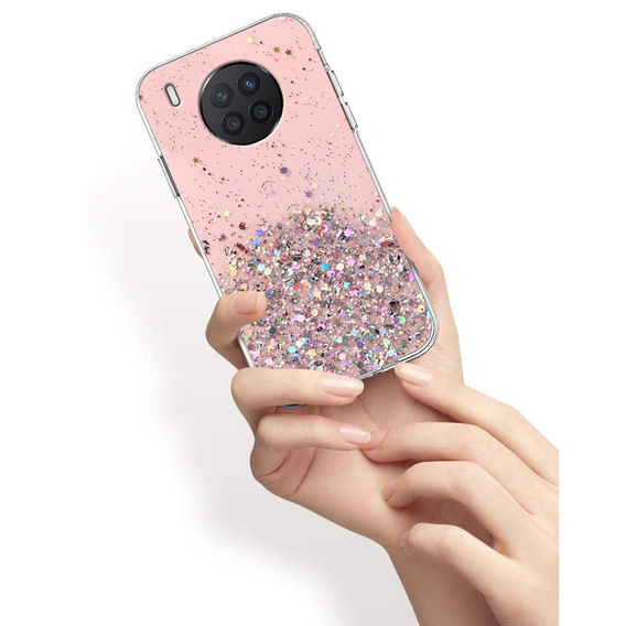 Θήκη για Huawei Nova 8i, Glittery, ροζ